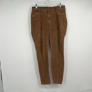 Toad&Co Karuna Corduroy 5 pocket Skinny Pant 10 Brown Hemp Blend Casual Womens